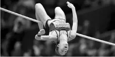  ??  ?? Ukraine’s Alina Shukh competes in the women’s pentathlon high jump at the European Athletics Indoor Championsh­ips in Belgrade. — AFP photo