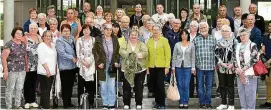  ?? FOTO: LANDFRAUEN ?? Die Reisegrupp­e der Landfrauen aus Göllingen im Bundestag.