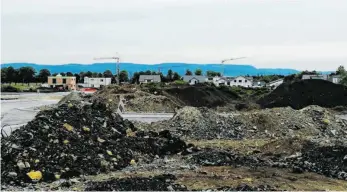  ?? FOTO: SABINE FELKER ?? Das Baugebiet Albblick wächst rasant. Nun soll hier auch eine Einrichtun­g der Stiftung Liebenau für behinderte Menschen entstehen.