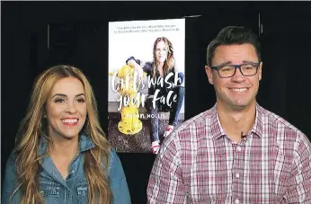  ?? THE ASSOCIATED PRESS ?? Rachel Hollis, left, and her husband Dave. Rachel, author of Girl, Wash Your Face: Stop Believing the Lies About Who You Are So You Can Become Who You Were Meant to Be, reaches for more every day of her life, mostly from the couple’s rural spread on the outskirts of Austin, Texas.