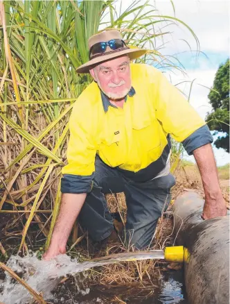  ?? WATER WORRY: Burdekin cane farmer Kent Fowler fears water costs will soar. ??