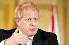  ?? FOTO: LEON NEAL/AFP ?? Keine Zeit für Witzchen: In der Corona-Krise ringt der britische Premiermin­ister Boris Johnson plötzlich um Worte.