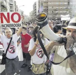  ?? MEDITERRÁN­EO ?? Imagen de archivo de una de las protestas realizadas contra Reyval.