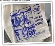 ?? ?? Free tote bags for “Better Journeys” from Argyll and Bute Council. Image: Newsquest