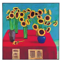  ??  ?? Die heurige Art Basel Hong Kong, die wichtigste Kunstmesse Südostasie­ns, wurde abgesagt, Anfang April anberaumte Auktionen verschoben. David Hockneys „30 Sunflowers“sollte bei Sotheby’s rund zehn Mio. US-Dollar einspielen.