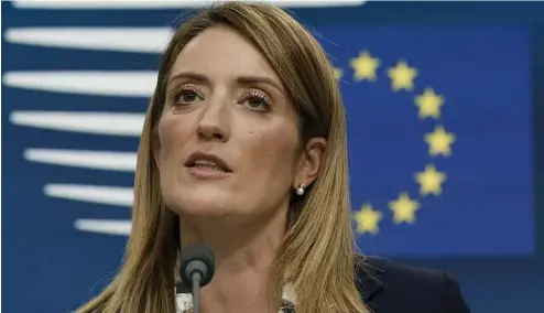  ?? ?? Roberta Metsola, Présidente du Parlement européen