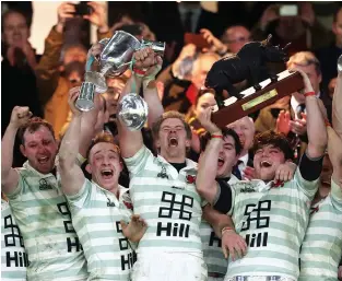  ?? PICTURE: Getty Images ?? Bragging rights: Cambridge retain the trophy