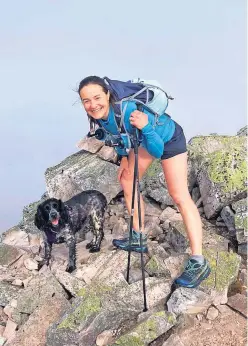  ?? ?? Daring duo Lynne with her beloved dog Bramble