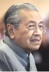  ??  ?? Tun Dr Mahathir Mohamad