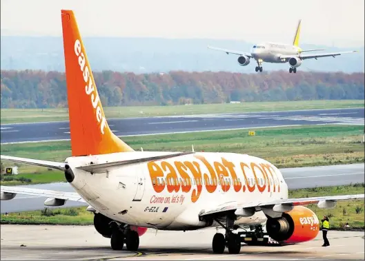  ?? DPA-BILD: BERND THISSEN ?? Billigflie­ger wie Easyjet sind in Europa auf dem Vormarsch.