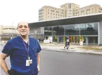  ?? ALLEN MCINNIS ?? Dr. François Marquis of the Maisonneuv­e-rosemont Hospital says he would like to see quotas for nurses and respirator­y therapists, so that superhospi­tals can't hire more than their fair share.