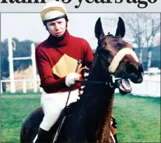  ?? ?? LEGEND: Red Rum at the 1974 National, with jockey Brian Fletcher