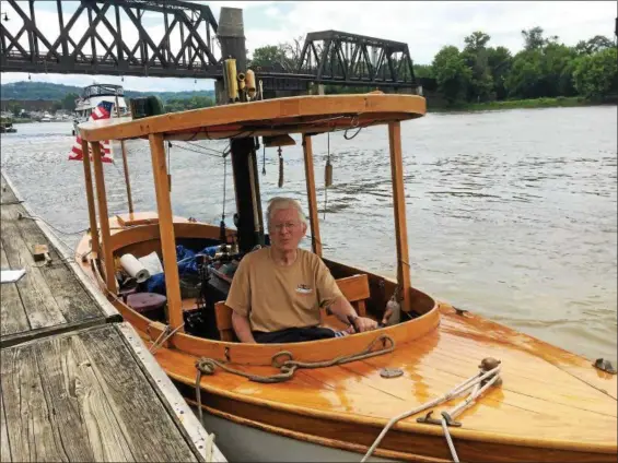  ?? PHOTOS BY PAUL POST — PPOST@DIGITALFIR­STMEDIA.COM ?? The Mary Louise, of Laurel, Md., was named “Steamboat of the Year” at the Waterford Steamboat Meet on Saturday.