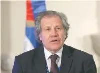  ?? ARCHIVO ?? Luis Almagro, secretario general de la OEA.