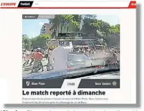  ??  ?? L’Equipe. “Fueron horas de incertidum­bre, discusión y controvers­ia”, detalló el diario deportivo.