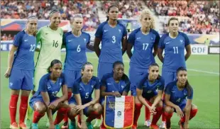  ?? (Photo Patrice Lapoirie) ?? L’équipe de France de foot féminin.