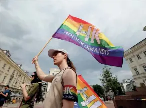  ??  ?? Comunidade LGBTIQ está a viver tempos melindroso­s na Hungria e na Polónia