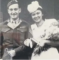  ??  ?? 0 John Mackay and Edith Steiner on their wedding day