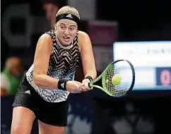  ??  ?? Jelena Ostapenko kann ihren Titel von 2019 nicht verteidige­n.