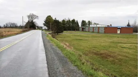  ?? ANDREW VAUGHAN/THE CANADIAN PRESS ?? Maitland District Elementary School, built at the height of the baby boom and once filled with students, was shuttered in 2015 due to a shortage of kids.