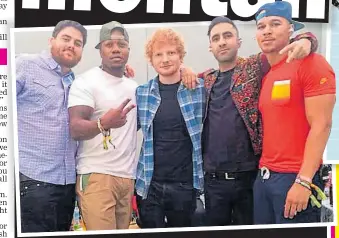  ??  ?? GUESTS: Rudimental have been invited to Ed’s nuptials