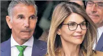  ??  ?? EVERYTHING MUST GO: Mossimo Giannulli and Lori Loughlin both face prison after pleading guilty to conspiracy.