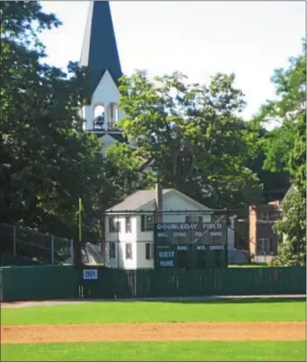  ?? PHOTOS COURTESY OF THE HIGHWAYMAN ?? Historic Doubleday Field is considered the ‘birthplace of baseball.’