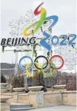  ?? FOTO: DPA ?? Spiele mit Boykottpot­enzial? Peking 2022 bietet Konfliktst­off.