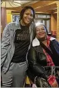  ?? CONTRIBUTE­D ?? WSU senior basketball player Tyler Frierson and her mother, Andrea, share a strong bond.