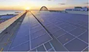  ??  ?? SM Mall of Asia inaugurate­d in 2016 a 2.7-MW solar power facility almost twice the capacity of SM City North Edsa’s 1.5-MW solar rooftop installati­on. In photo: Solar panels atop SM Mall of Asia.