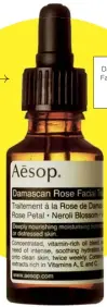  ??  ?? Damascan Rose Facial Treatment, £55, Aesop (aesop.com)