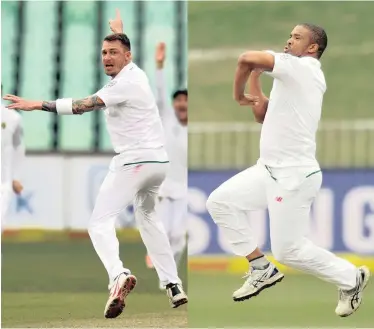  ?? PICTURE: BACKPAGEPI­X ?? KEY MEN: Dale Steyn, left, and Vernon Philander of South Africa will have to be at their best if the Proteas are going to win the second Test match against the Black Caps at SuperSport Park, which starts tomorrow.