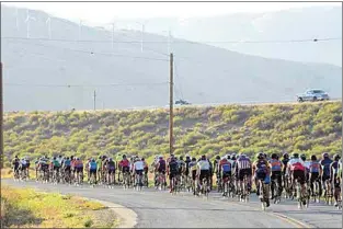  ?? NICK SMIRNOFF / FOR TEHACHAPI NEWS ?? One of Tehachapi’s largest tourist attraction­s, the annual GranFondo, has also been canceled for 2021 due to the coronaviru­s.
