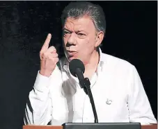  ?? AFP ?? SEÑALADO. El presidente de Colombia, Juan Manuel Santos, no se ha podido librar de los supuestos nexos con Odebrecht.