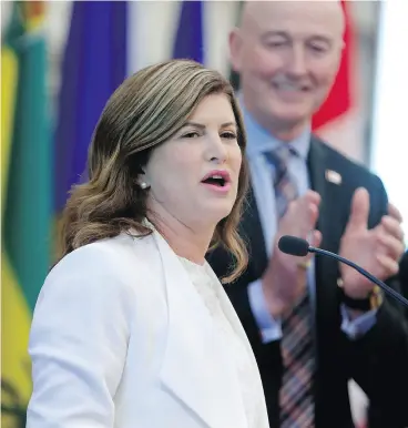  ?? FRED CHARTRAND / THE CANADIAN PRESS ?? Rona Ambrose’s Bill C-337 passed in the House of Commons on Wednesday. The legislatio­n makes sexual assault training mandatory for new federal judges .