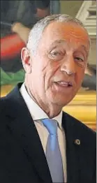  ?? ALESSANDRO BIANCHI / AFP ?? Marcelo Rebelo de Sousa