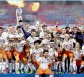  ??  ?? Kalinga Lancers won the HIL in 2017.