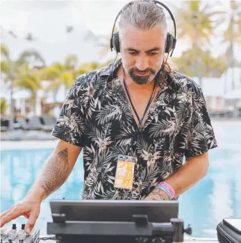  ?? ?? DJ Bart will be spinning the Ibiza beats at a new monthly pool and beachside party at the Sheraton Grand Mirage Resort Port Douglas. Picture: Supplied