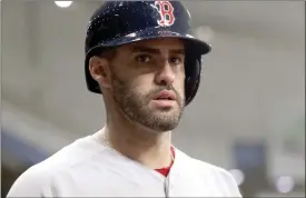  ?? File photo ?? After producing just seven home runs and 27 RBIs last season, Red Sox designated hitter J.D. Martinez is looking to bounce back next season.