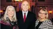  ??  ?? From left, Barbara MacKinnon, Senator Vern White and Cheryl Burwash at the Children’s Aid Foundation of Ottawa’s 25th anniversar­y breakfast held Wednesday.