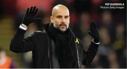  ?? Picture: Getty Images ?? PEP GUARDIOLA