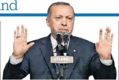  ?? AFP ?? Setzt auf das eigene Taxi-System: Der türkische Präsident Erdogan.