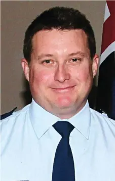  ?? Photo: News Corp ?? ONE YEAR ON: Toowoomba policeman Senior Constable Brett Forte was killed in the line of duty 12 months ago today.