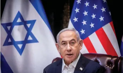  ?? Photograph: Miriam Alster/Pool via Reuters ?? Benjamin Netanyahu during a meeting with Joe Biden to discuss the conflict between Israel and Hamas, October 2023.