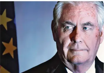  ?? FOTO: ERNST/DPA ?? Der ehemalige Exxon-Mobil-Chef Rex Tillerson hatte als Außenminis­ter keinen guten Draht zu Donald Trump.