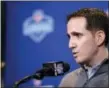  ?? THE ASSOCIATED PRESS FILE ?? Eagles boss Howie Roseman is leery of paying too much attention to the fans’ desires as the NFL Draft comes to Philadelph­ia next week. The Eagles pick at No. 14 in the first round, barring a trade.