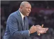  ?? JAYNE KAMIN-ONCEA, USA TODAY SPORTS ?? The Clippers and coach Doc Rivers could see big changes this offseason.