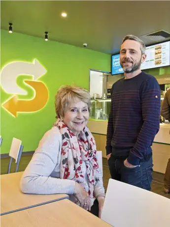 ?? Photo: Kevin Farmer ?? NEW LOOK: Subway franchisee­s Hazel and Mark Johnstone are proud Toowoomba is the site of a new-look Subway at The Intersecti­on.