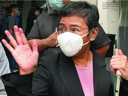  ?? EFE ?? Maria Ressa trabajó para la CNN Asia y ahora dirige su propio medio, el portal Rappler