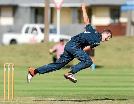  ?? DEREK FLYNN/FAIRFAX NZ ?? Harry MacDonald, who top scored for Marlboroug­h against Buller last weekend, returns to the Wairau line-up for Saturday’s club competitio­n.